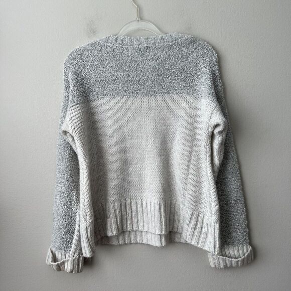 John + Jenn Sweater Womens Medium Cable Knit Colorblock Pullover Cozy Fall - Picture 10 of 10